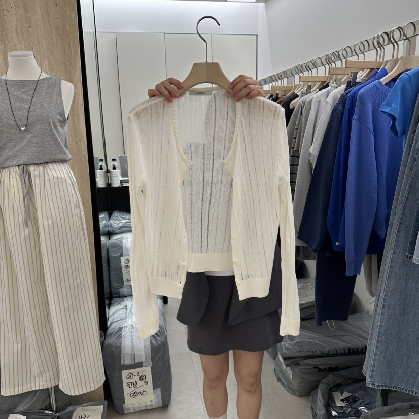 WRITTEN BY韓國東大門代購女裝新品26春夏針織衫不含內搭開衫WRITTEN BY針織衫圖色4