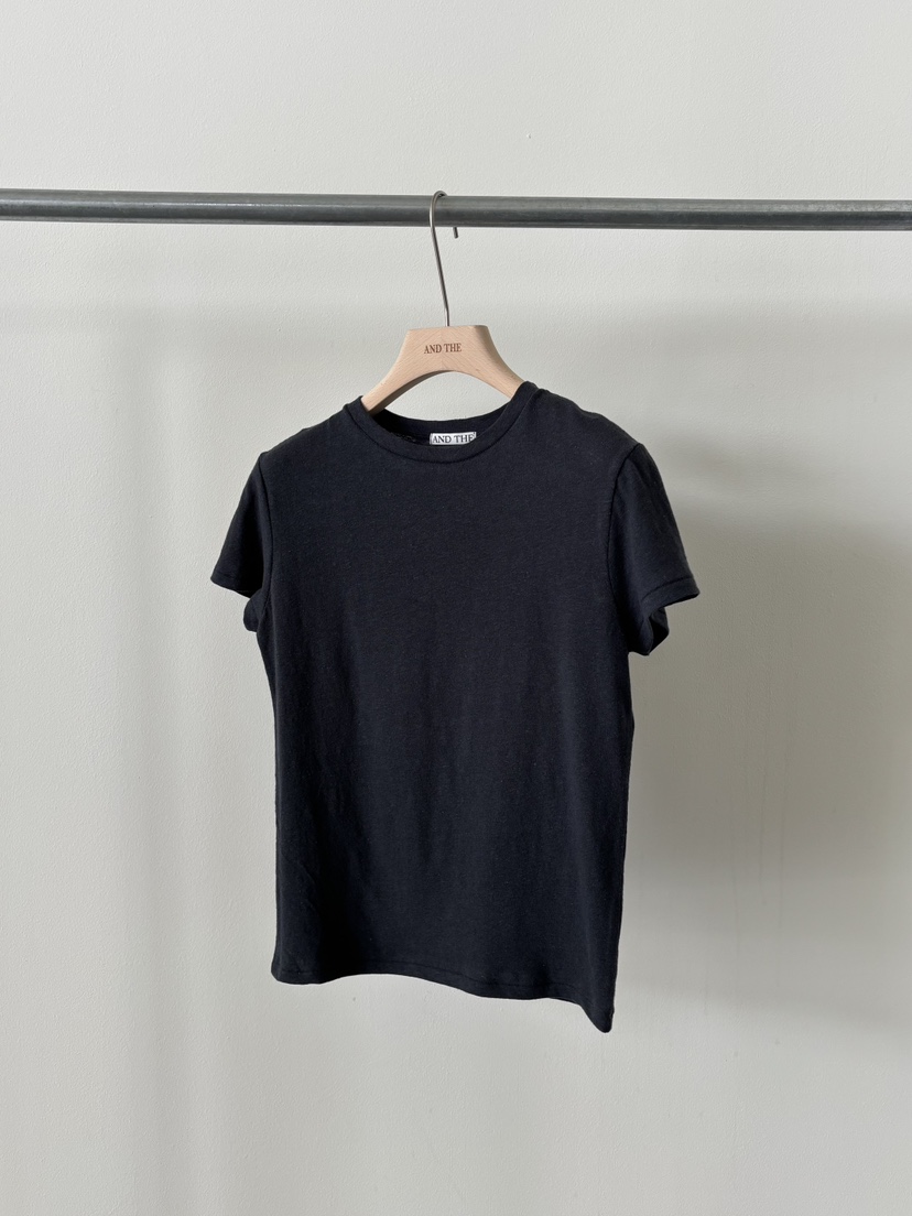 AND THE韓國東大門直郵女士新款時尚職業推薦人氣T恤亞麻AND THET恤圖色4