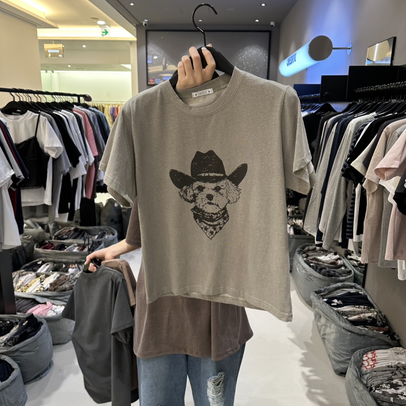 CREDITO韓國東大門代購女裝新品職業人氣時尚推薦熱賣T恤CREDITOT恤圖色2