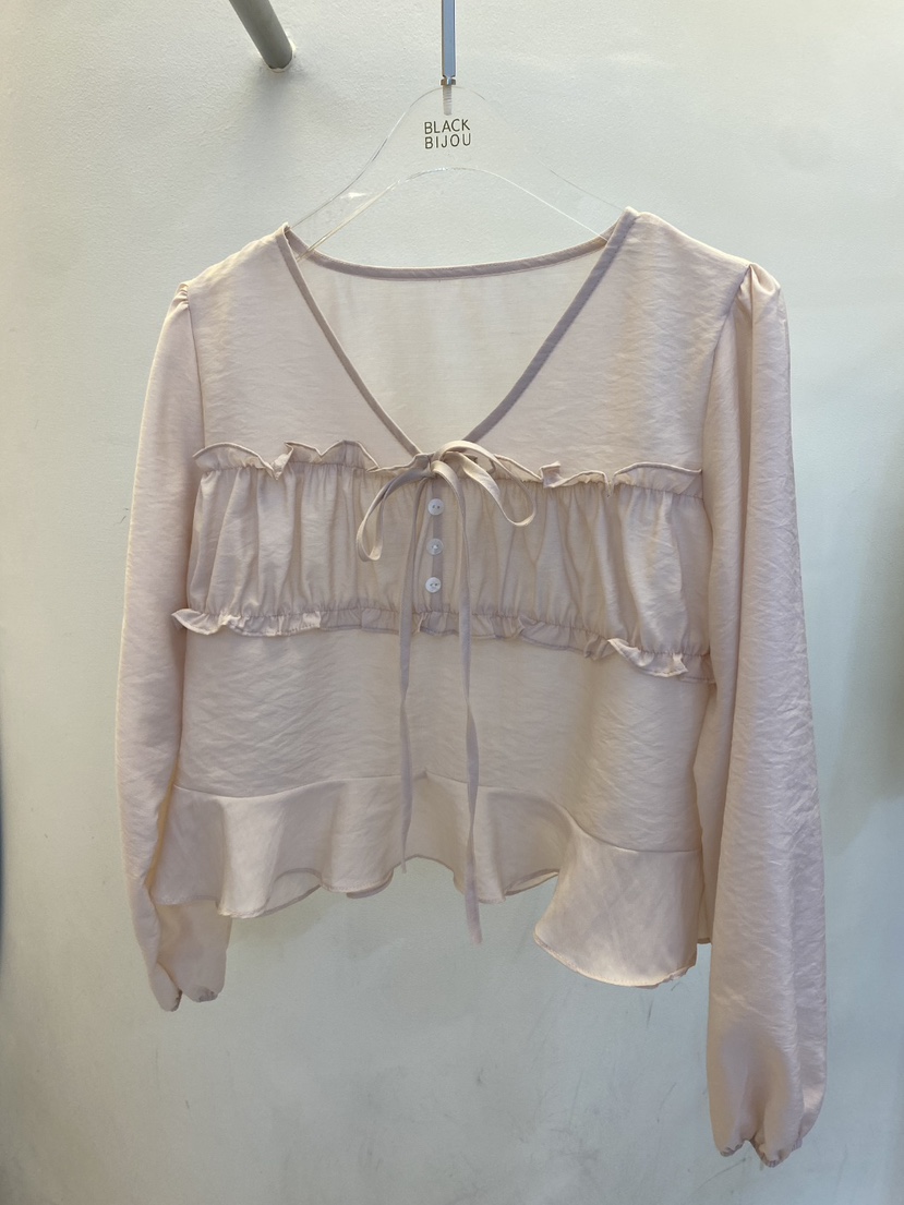 BLACK BIJOU韓國直郵實拍女士新款推薦時尚人氣襯衫蕾絲衫BLACK BIJOU襯衫/蕾絲衫圖色2