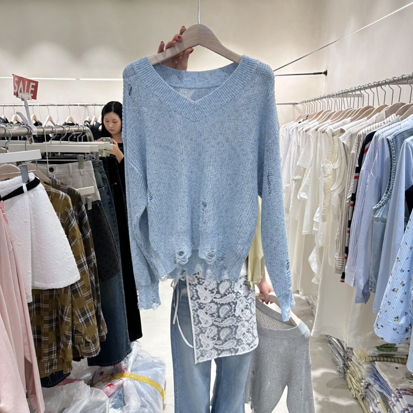 Color B韓國代購女士新款推薦時尚職業26春夏休閑針織衫Color B針織衫圖色1