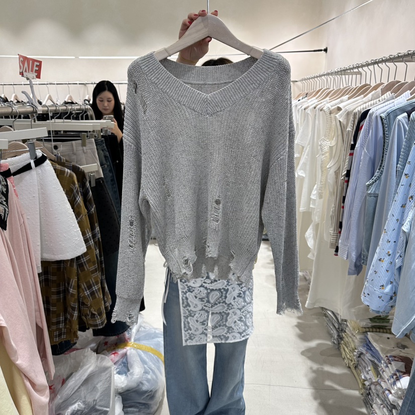 Color B韓國代購女士新款推薦時尚職業26春夏休閑針織衫Color B針織衫圖色2