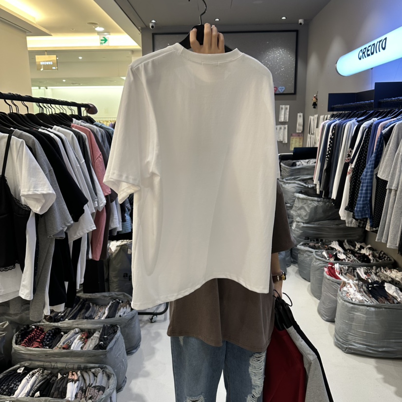 CREDITO韓國直郵實拍女裝新品熱賣推薦時尚職業人氣26春夏T恤CREDITOT恤