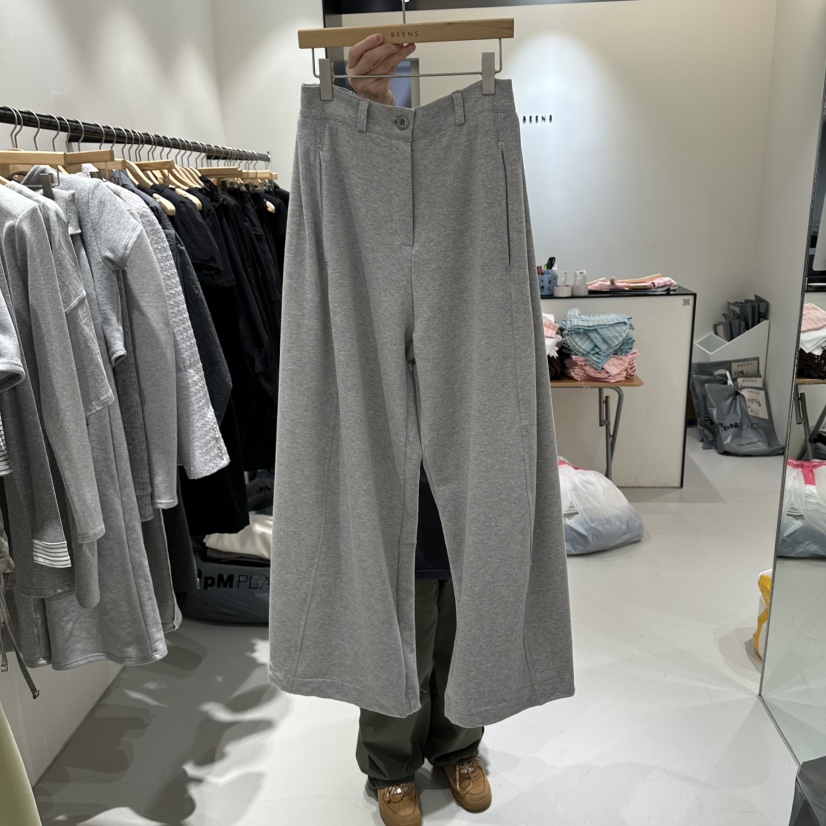 BEENS韓國直郵實拍女士新品推薦26春夏時尚休閑褲不含腰帶BEENS休閑褲圖色1