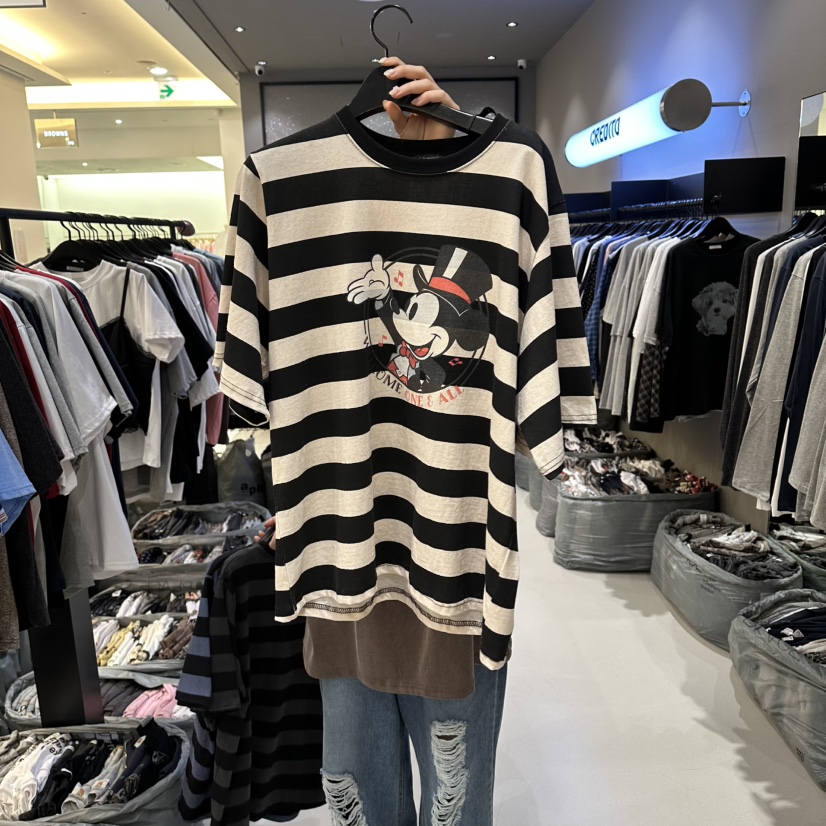 CREDITO韓國直郵實拍女裝新款推薦人氣職業26春夏休閑T恤CREDITOT恤圖色2