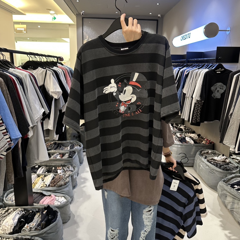 CREDITO韓國直郵實拍女裝新款推薦人氣職業26春夏休閑T恤CREDITOT恤圖色3