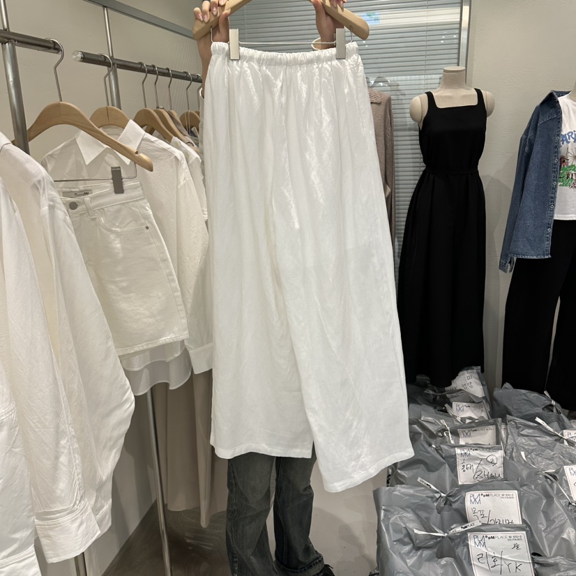 PLAMM韓國代購女裝新品推薦人氣熱賣時尚職業休閑褲亞麻布PLAMM休閑褲