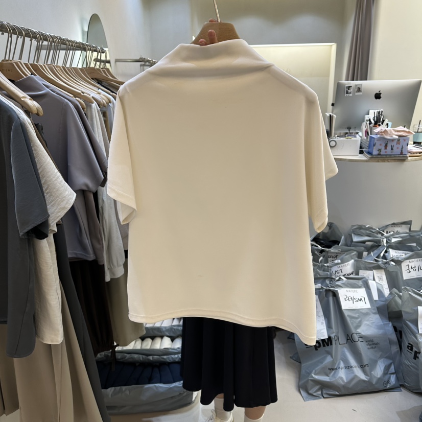 MATIERE韓國東大門直郵女士新款休閑熱賣時尚職業26春夏T恤MATIERET恤