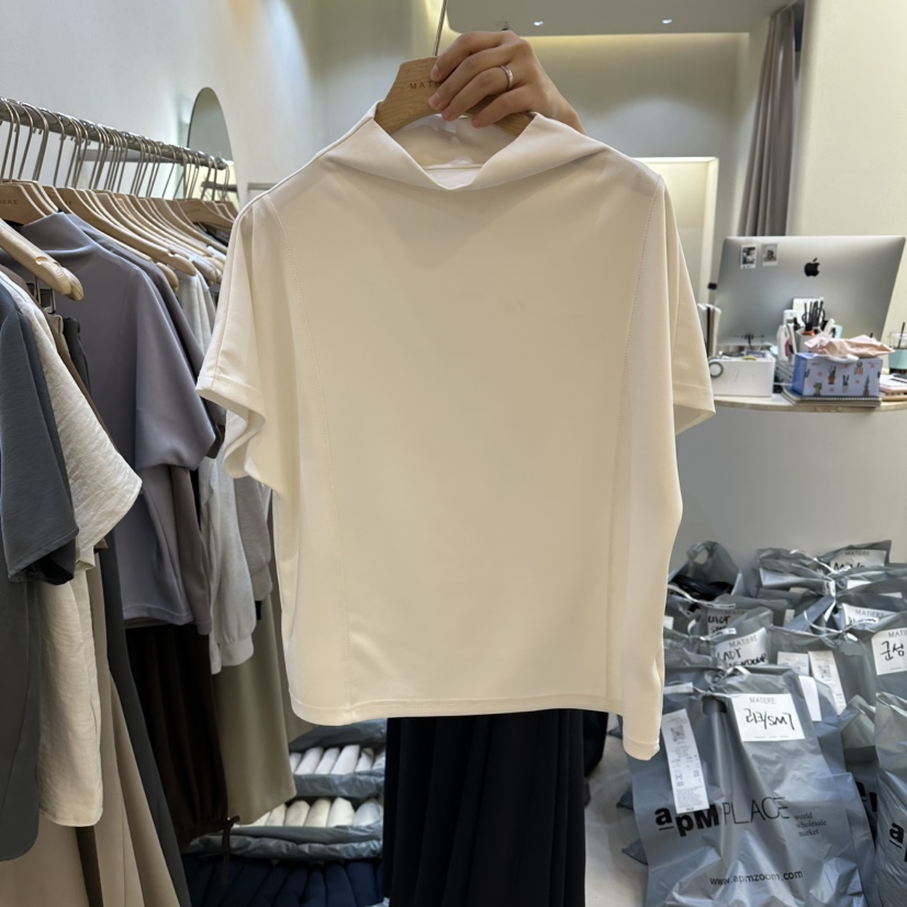 MATIERE韓國東大門直郵女士新款休閑熱賣時尚職業26春夏T恤MATIERET恤圖色1