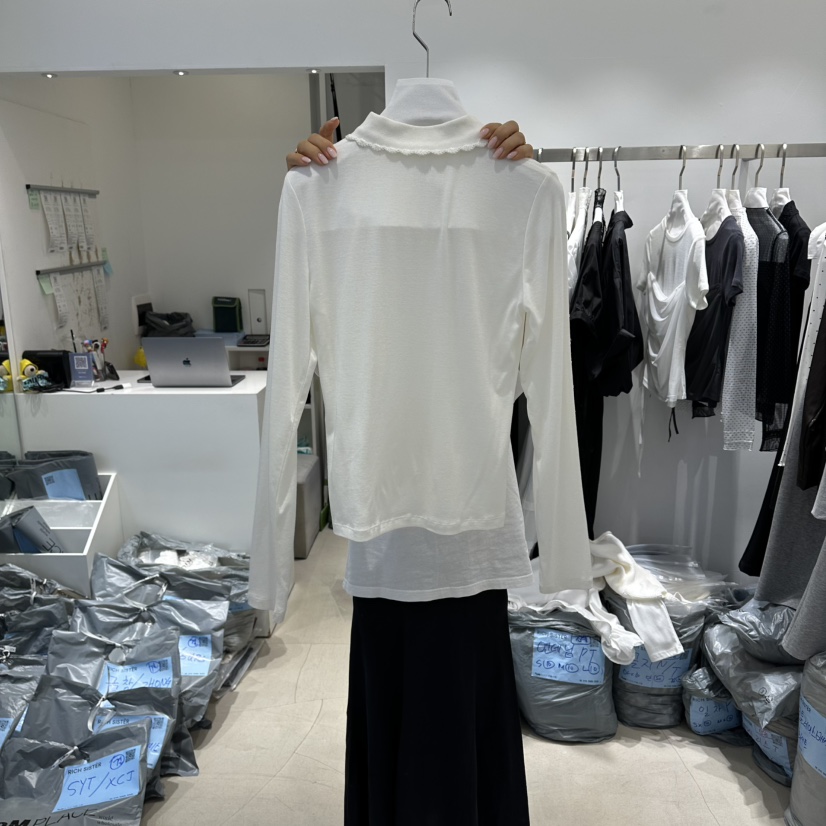 RICH SISTER韓國代購女裝新款時尚職業推薦休閑熱賣長袖T恤RICH SISTER長袖T恤