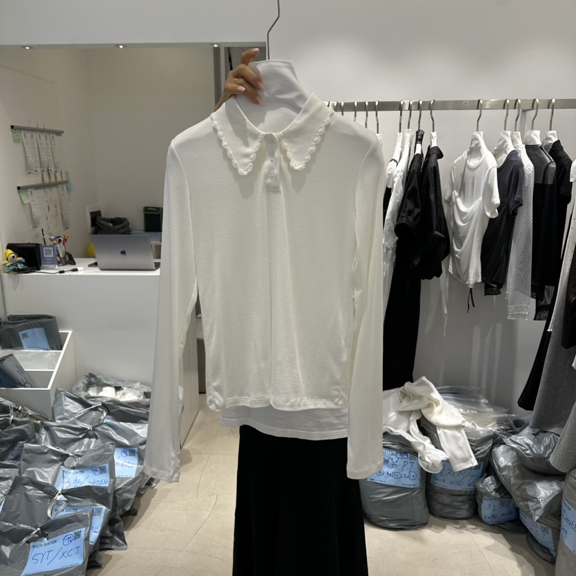 RICH SISTER韓國代購女裝新款時尚職業推薦休閑熱賣長袖T恤RICH SISTER長袖T恤圖色1