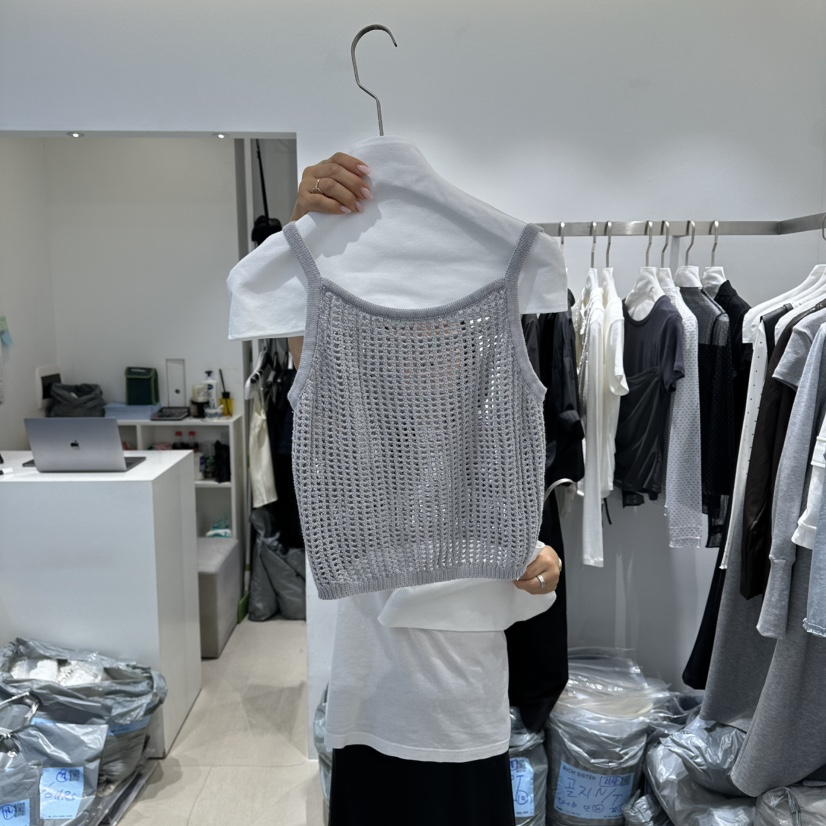 RICH SISTER韓國直郵實拍女裝新款時尚26春夏休閑吊帶背心RICH SISTER吊帶/背心