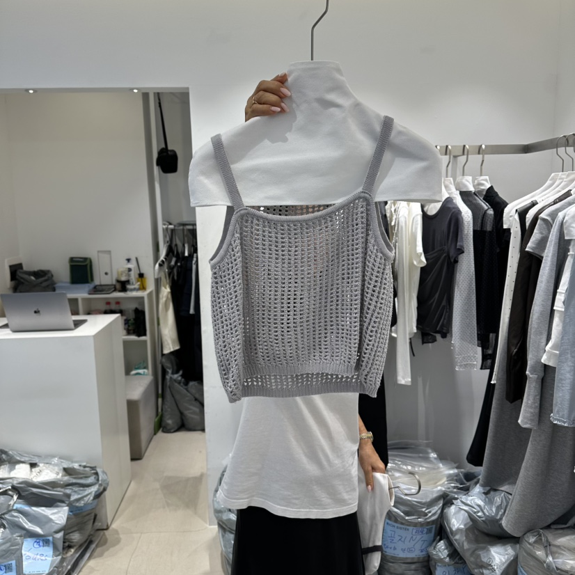 RICH SISTER韓國直郵實拍女裝新款時尚26春夏休閑吊帶背心RICH SISTER吊帶/背心圖色1