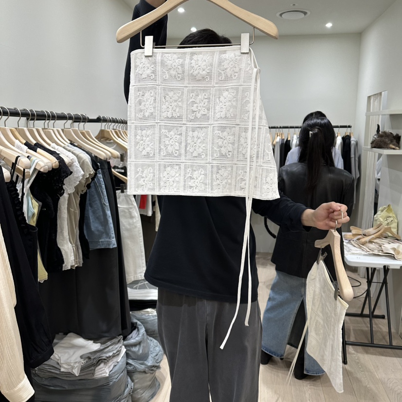 NOTTINGHAM/AVECNOUS/MODEST韓國東大門直郵女裝新款休閑短裙NOTTINGHAM/AVECNOUS/MODEST短裙圖色2白色