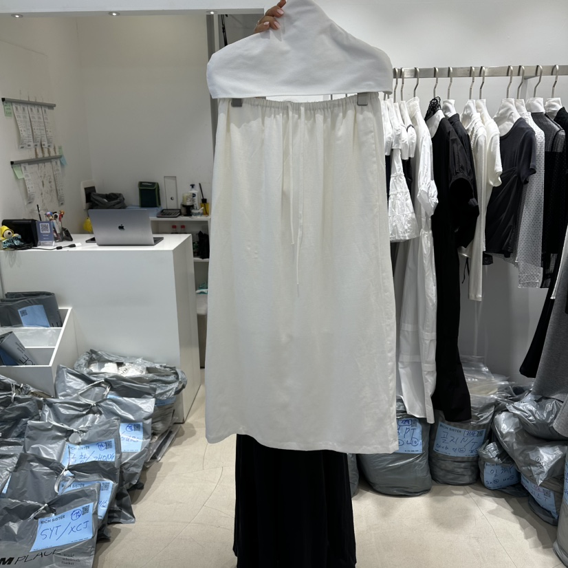 RICH SISTER韓國東大門直郵女裝新款休閑人氣長裙亞麻布RICH SISTER長裙圖色1