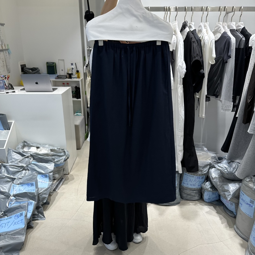 RICH SISTER韓國東大門直郵女裝新款休閑人氣長裙亞麻布RICH SISTER長裙圖色2