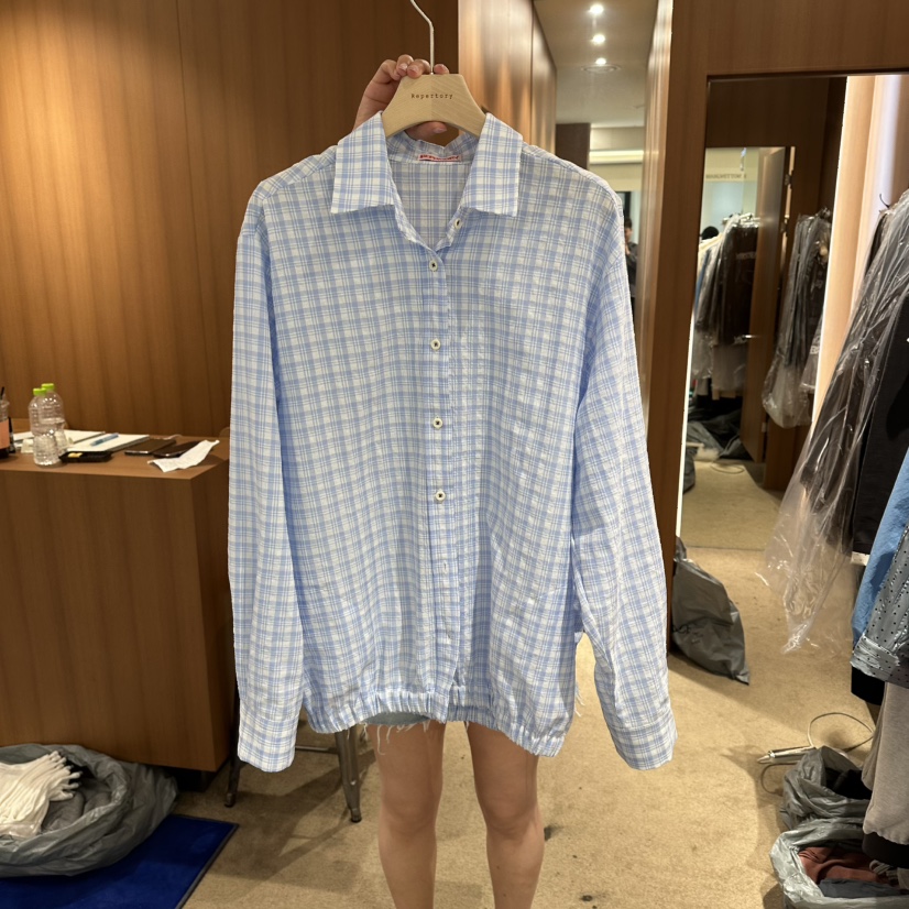 REPERTORY韓國東大門代購女裝新款26春夏襯衫蕾絲衫不含內搭REPERTORY襯衫/蕾絲衫圖色1