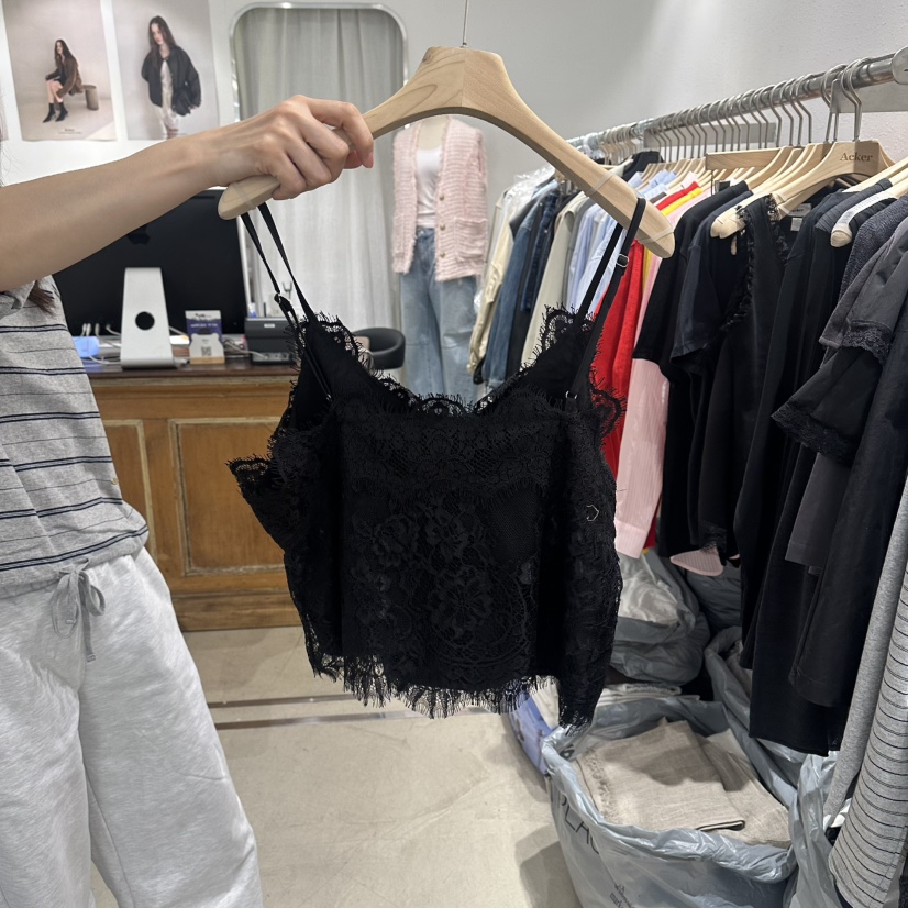 ACKER韓國東大門代購女士新品時尚26春夏推薦吊帶背心蕾絲ACKER吊帶/背心