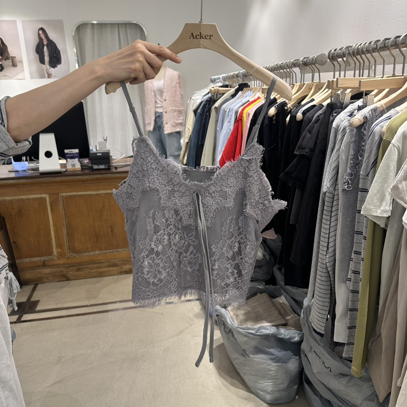 ACKER韓國東大門代購女士新品時尚26春夏推薦吊帶背心蕾絲ACKER吊帶/背心圖色2