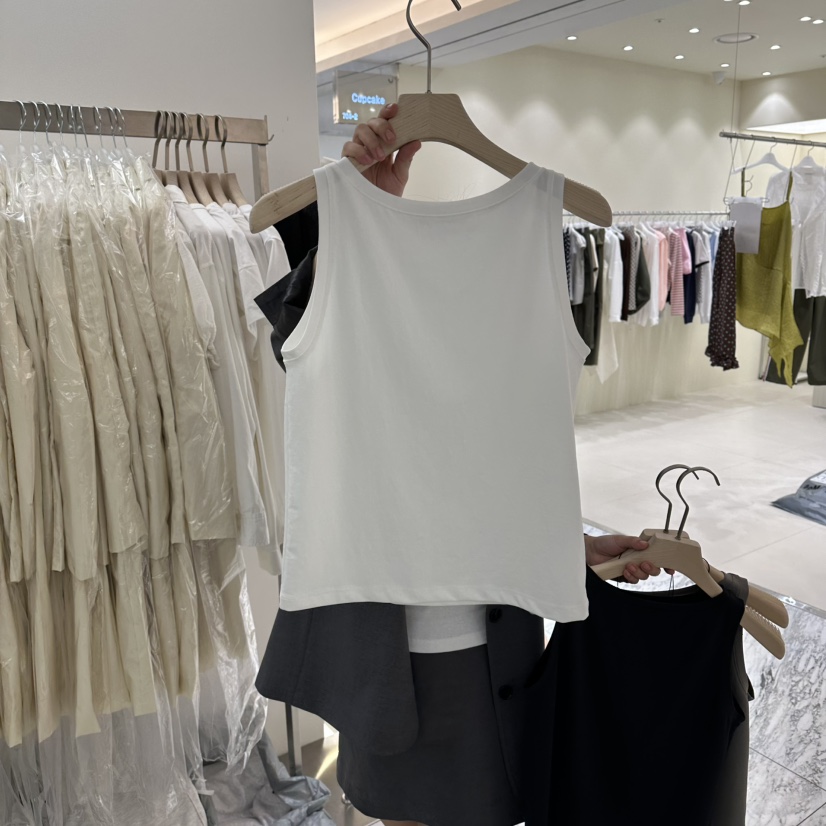 WRITTEN BY韓國直郵實拍女士新品人氣吊帶背心不含項鏈船領WRITTEN BY吊帶/背心圖色1