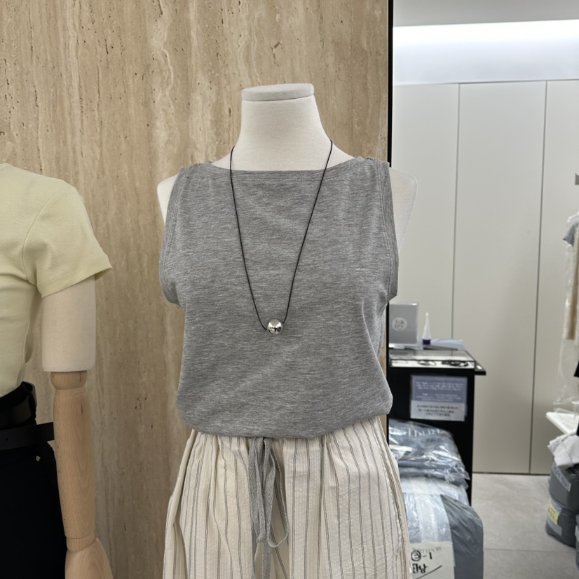 WRITTEN BY韓國直郵實拍女士新品人氣吊帶背心不含項鏈船領WRITTEN BY吊帶/背心圖色3