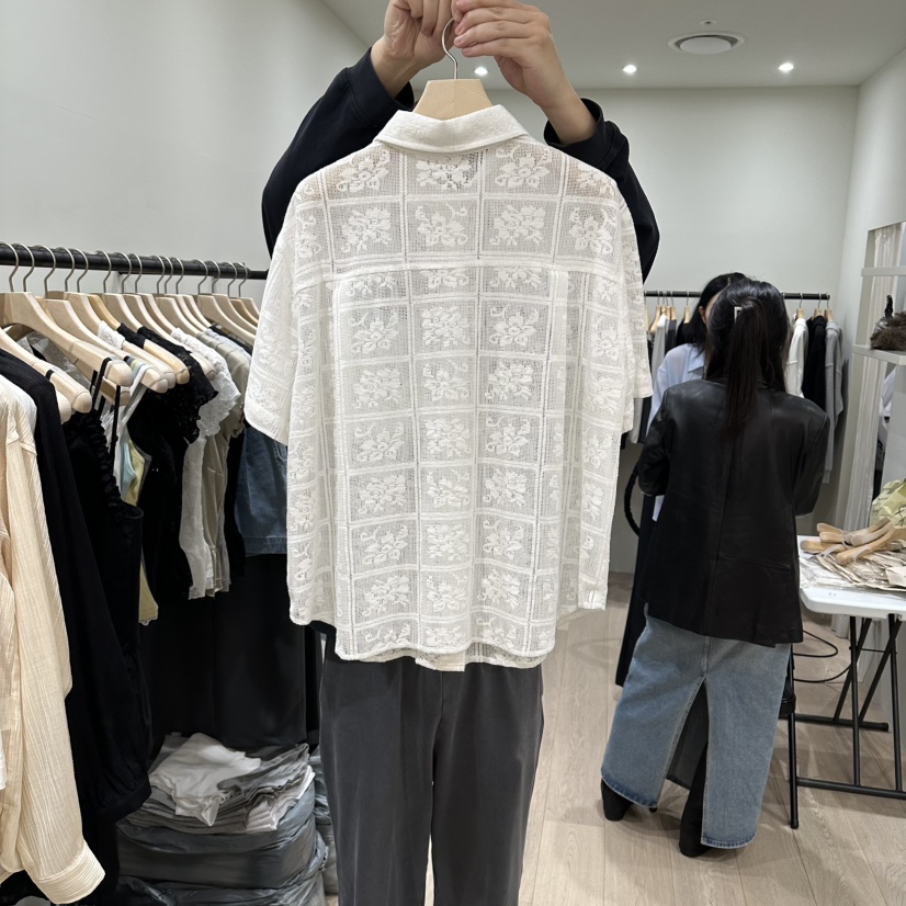 NOTTINGHAM/AVECNOUS/MODEST韓國代購女裝新品人氣襯衫蕾絲衫不含內搭NOTTINGHAM/AVECNOUS/MODEST襯衫/蕾絲衫