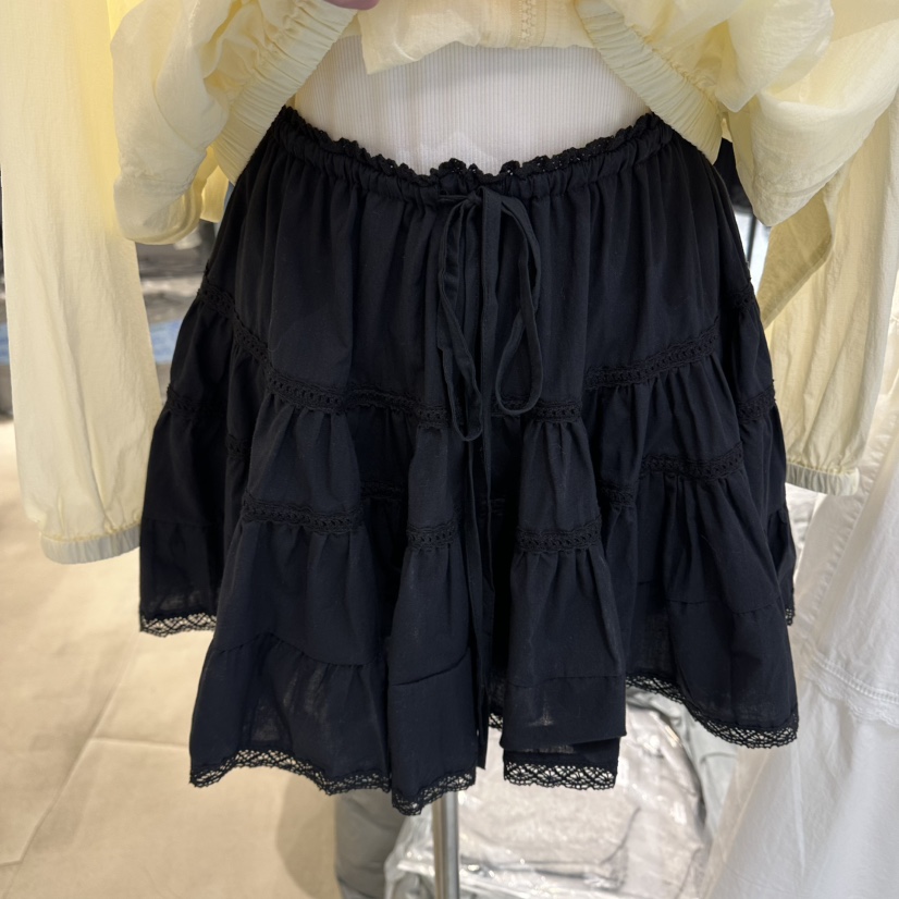 RICH SISTER韓國東大門代購女裝新品人氣休閑26春夏裙褲蕾絲RICH SISTER裙褲圖色2