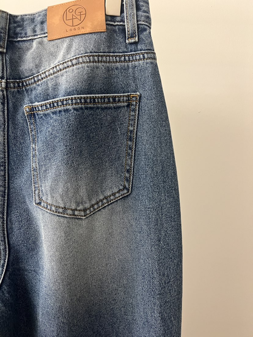 LOGON韓國東大門代購女士新款職業26春夏推薦人氣熱賣牛仔褲LOGON牛仔褲