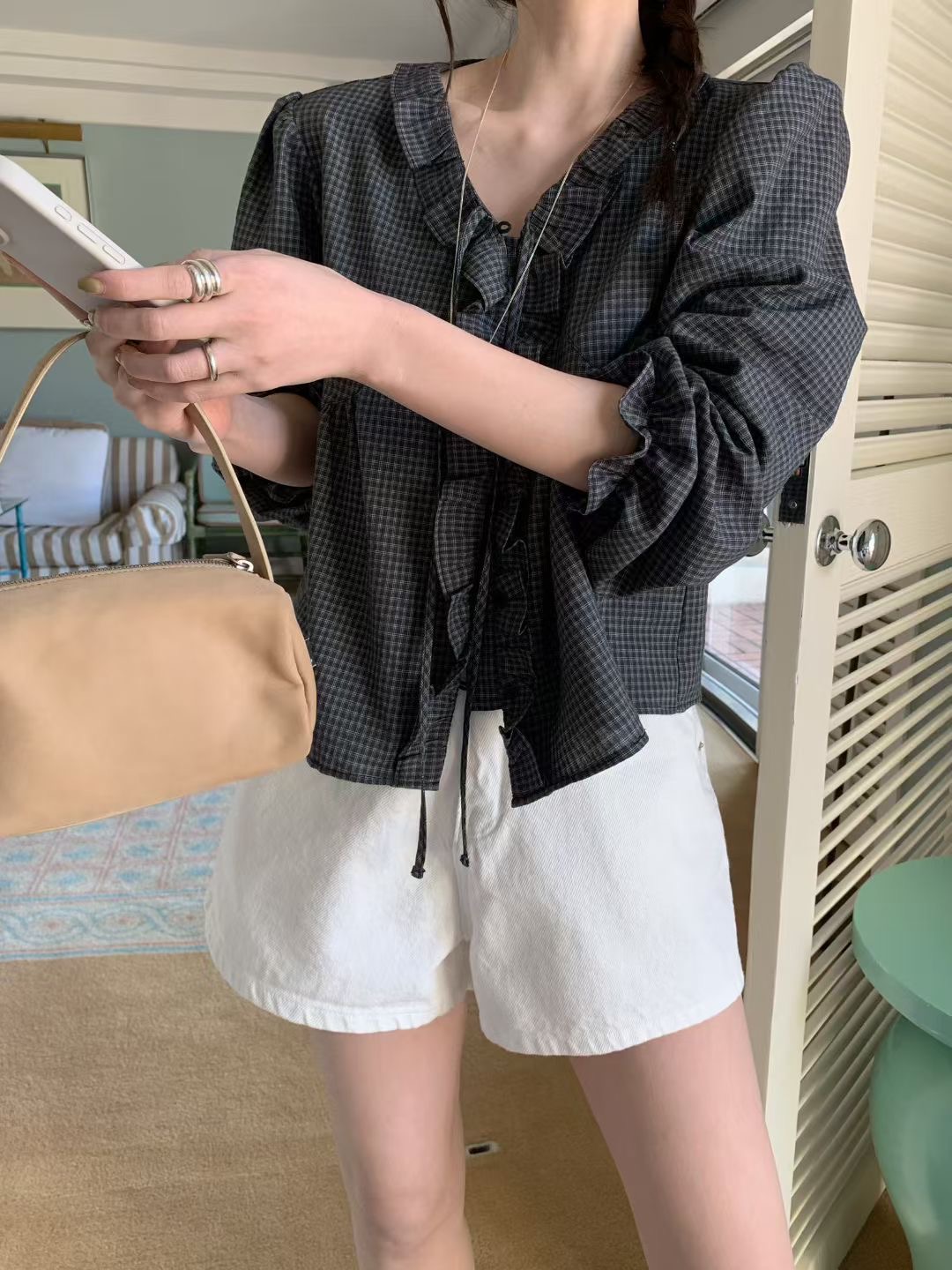 MELLOUNGE-멜라운지-T韓國東大門直郵女裝新款時尚短褲MELLOUNGE-2件起短褲