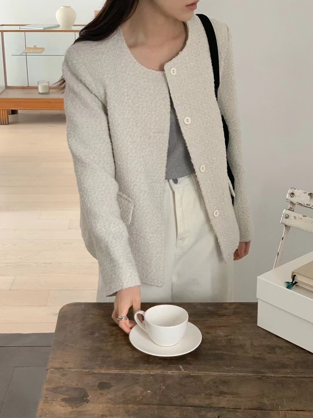 AN STAND韓國直郵女裝新品推薦26春夏時尚人氣熱賣休閑夾克AN STAND-2件起夾克圖色2