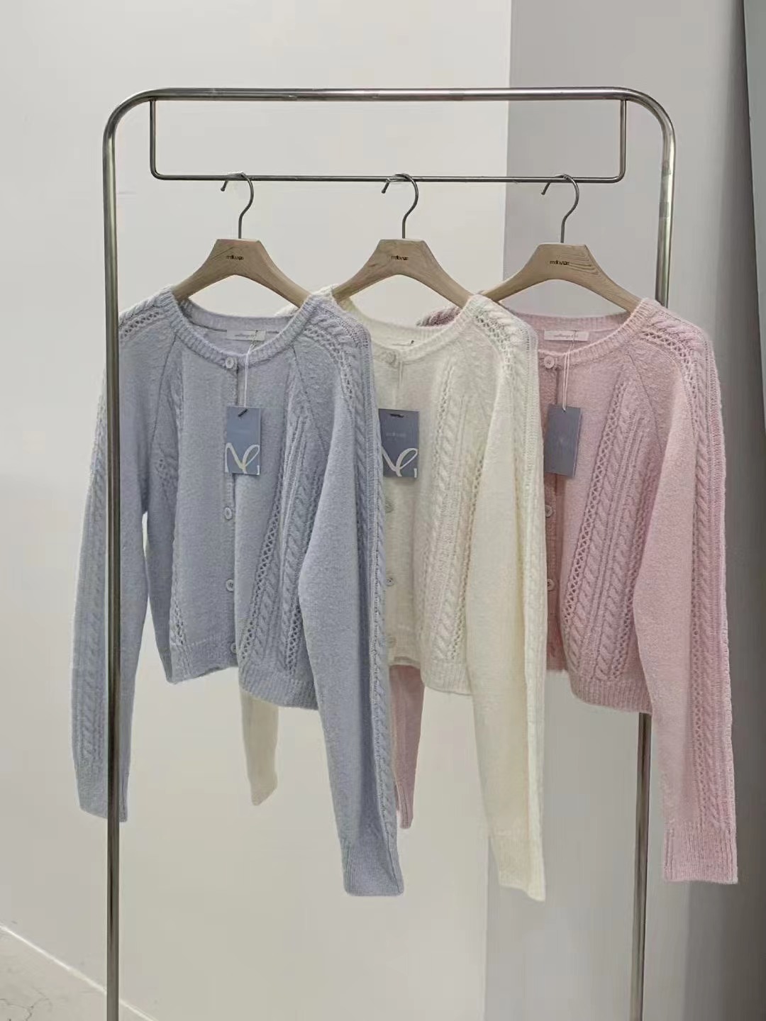 MELLOUNGE-멜라운지-T韓國直郵實拍女裝新品時尚針織衫MELLOUNGE-2件起針織衫圖色3左三色