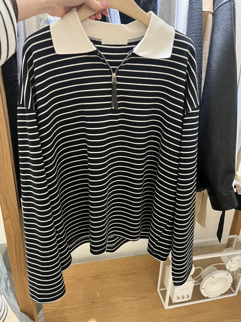 TIZZI韓國東大門代購女士新款推薦時尚26春夏人氣長袖T恤TIZZI長袖T恤圖色1