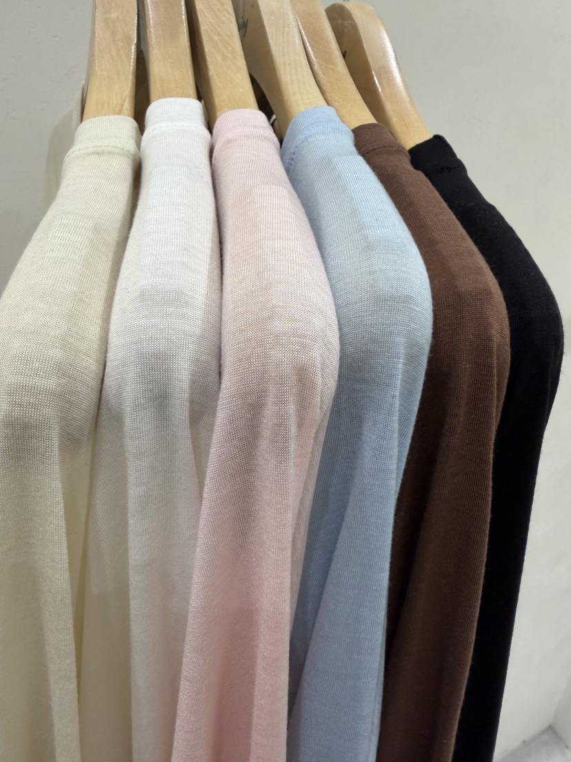 SHIRRING韓國東大門直郵女裝新款推薦26春夏長袖T恤插肩袖透視SHIRRING長袖T恤