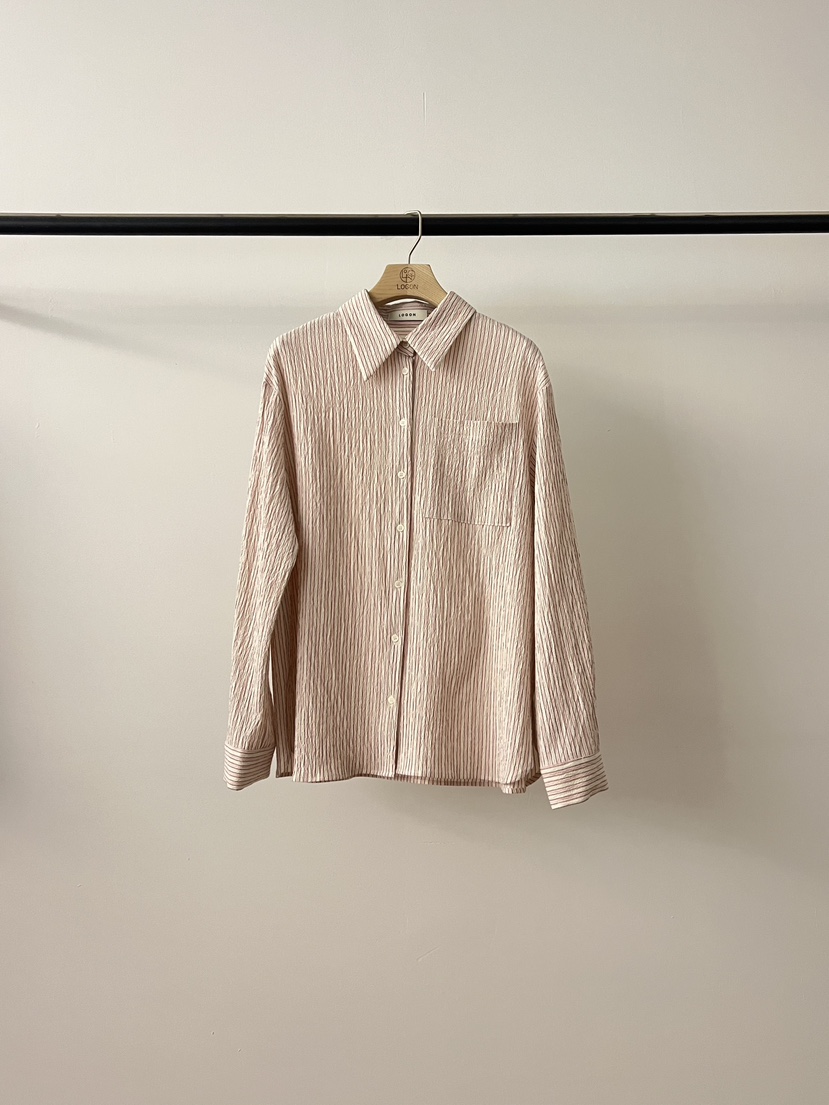 LOGON韓國東大門直郵女士新品26春夏熱賣職業推薦襯衫蕾絲衫LOGON襯衫/蕾絲衫圖色2