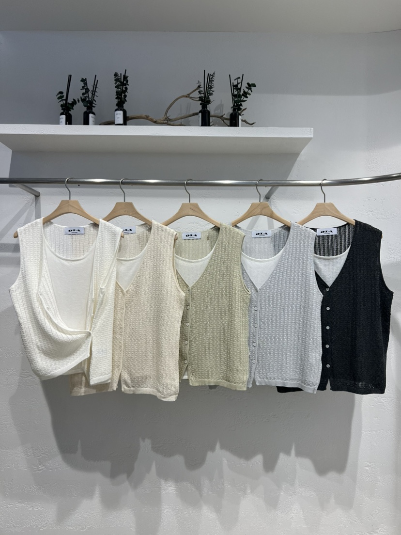 OLA韓國東大門直郵女裝新款人氣休閑時尚推薦26春夏熱賣馬甲mellor/OLA馬甲