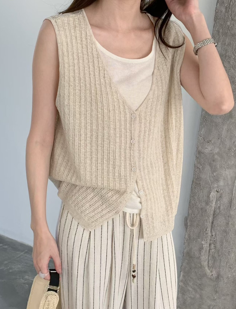 OLA韓國東大門直郵女裝新款人氣休閑時尚推薦26春夏熱賣馬甲mellor/OLA馬甲