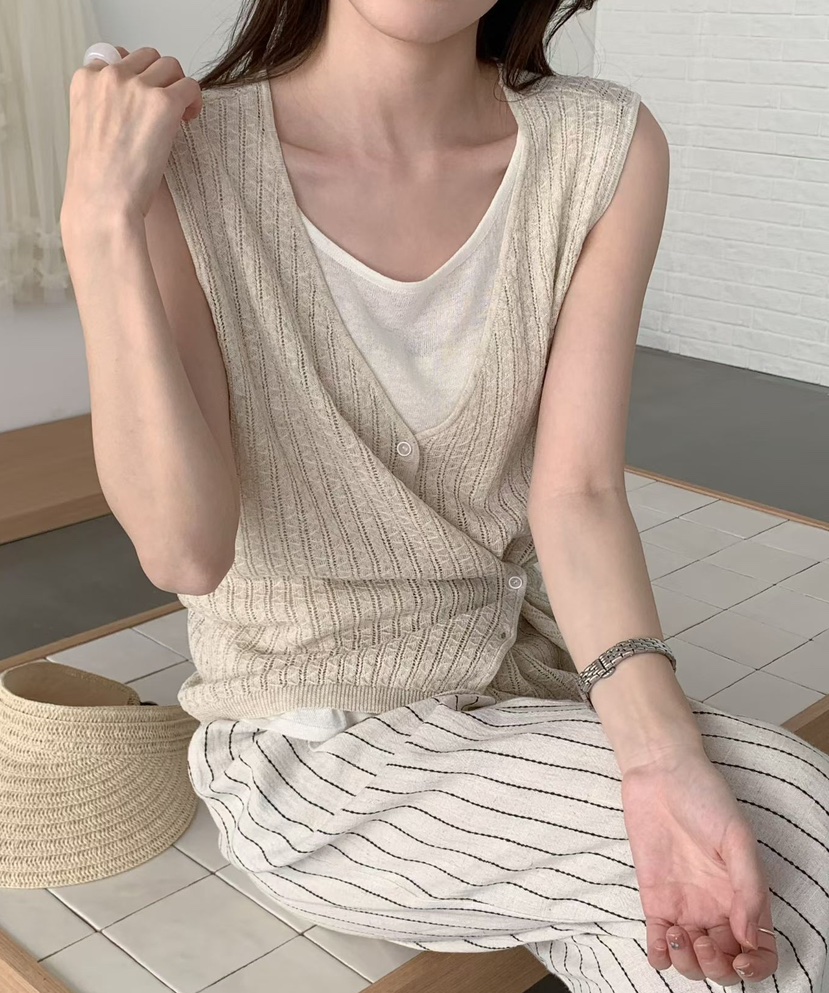 OLA韓國東大門直郵女裝新款人氣休閑時尚推薦26春夏熱賣馬甲mellor/OLA馬甲