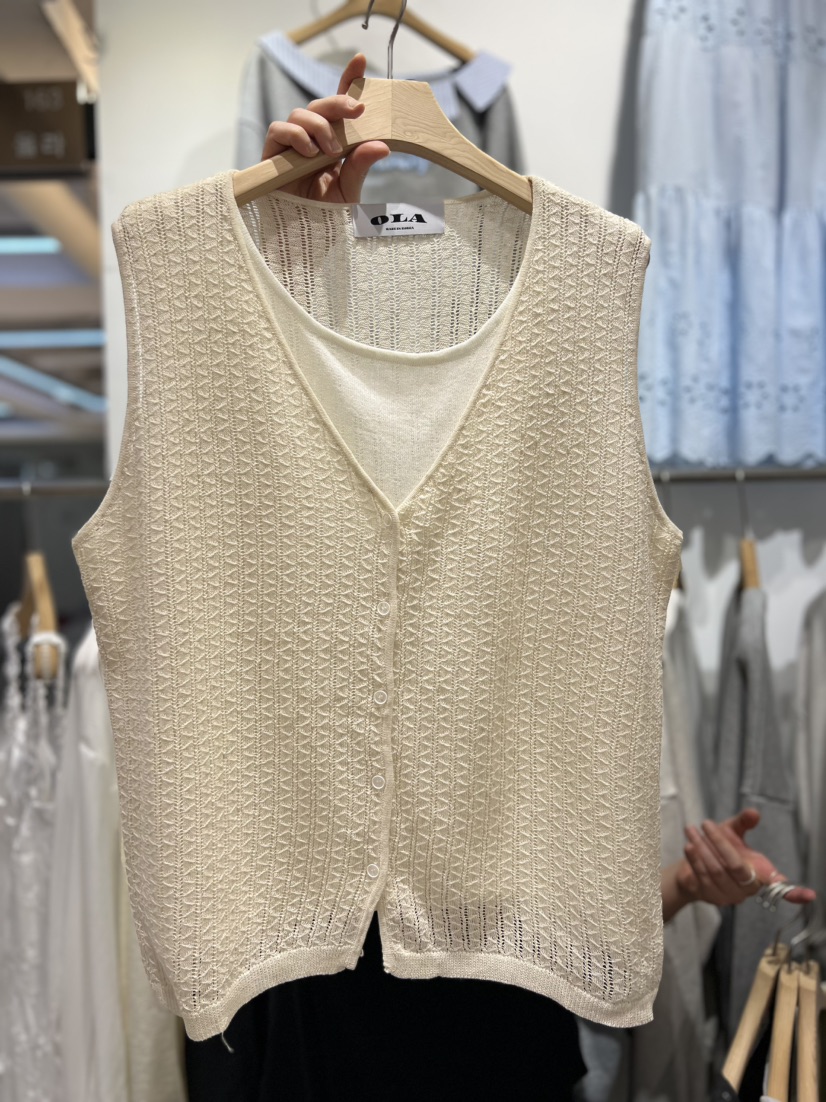 OLA韓國東大門直郵女裝新款人氣休閑時尚推薦26春夏熱賣馬甲mellor/OLA馬甲圖色2