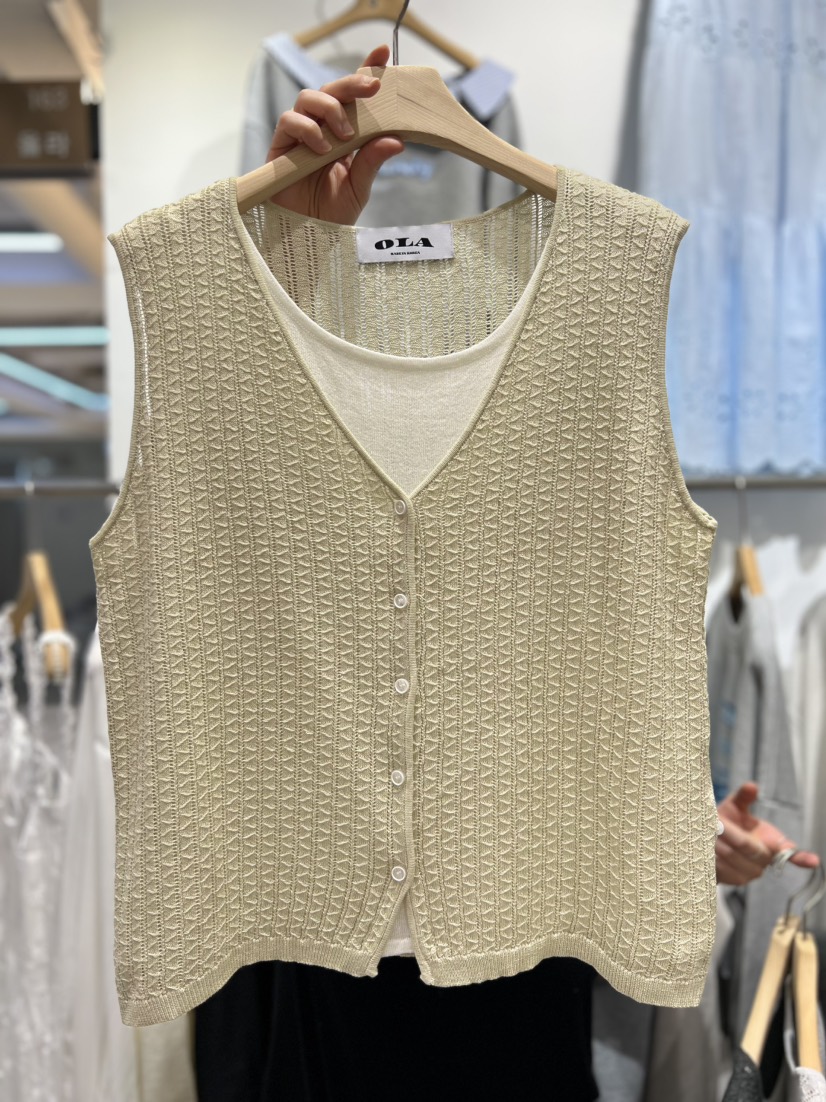 OLA韓國東大門直郵女裝新款人氣休閑時尚推薦26春夏熱賣馬甲mellor/OLA馬甲圖色3