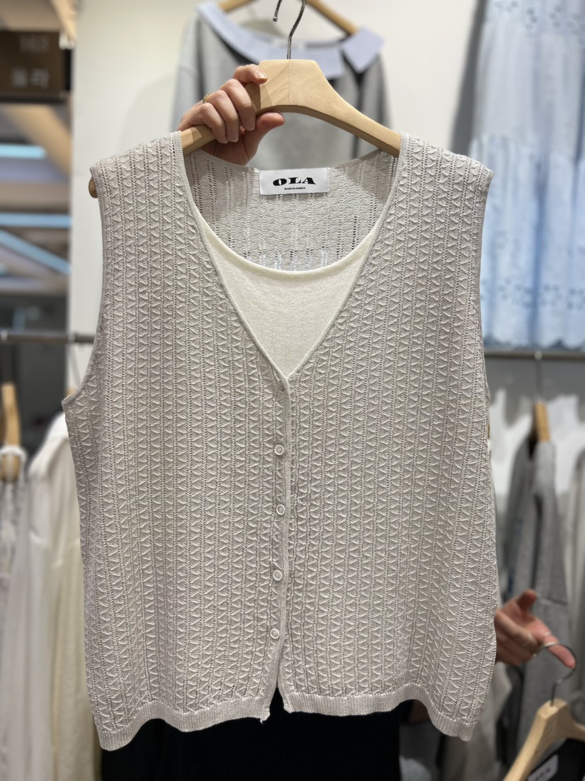 OLA韓國東大門直郵女裝新款人氣休閑時尚推薦26春夏熱賣馬甲mellor/OLA馬甲圖色4