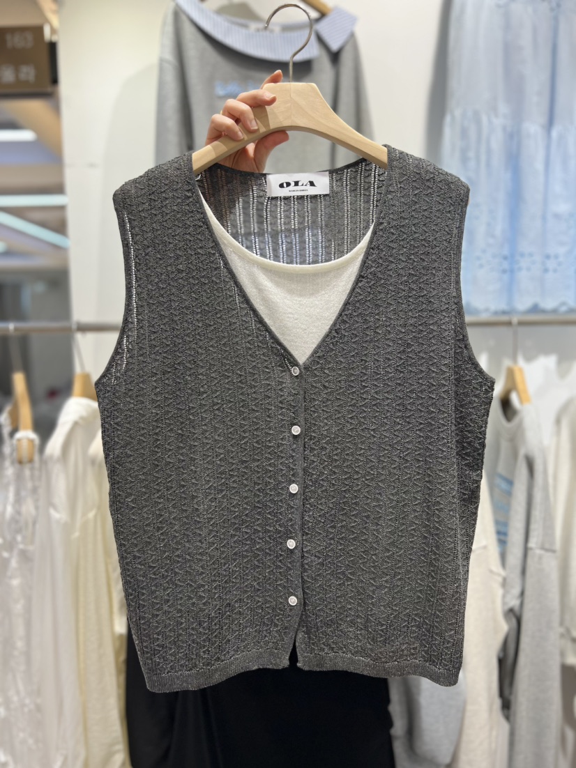 OLA韓國東大門直郵女裝新款人氣休閑時尚推薦26春夏熱賣馬甲mellor/OLA馬甲圖色5