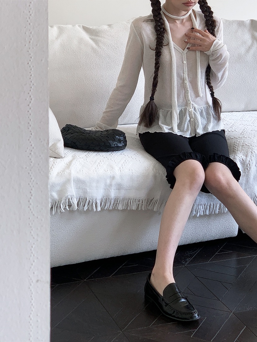 I MFACT韓國代購女士新品推薦26春夏職業針織衫褶皺開衫I MFACT針織衫