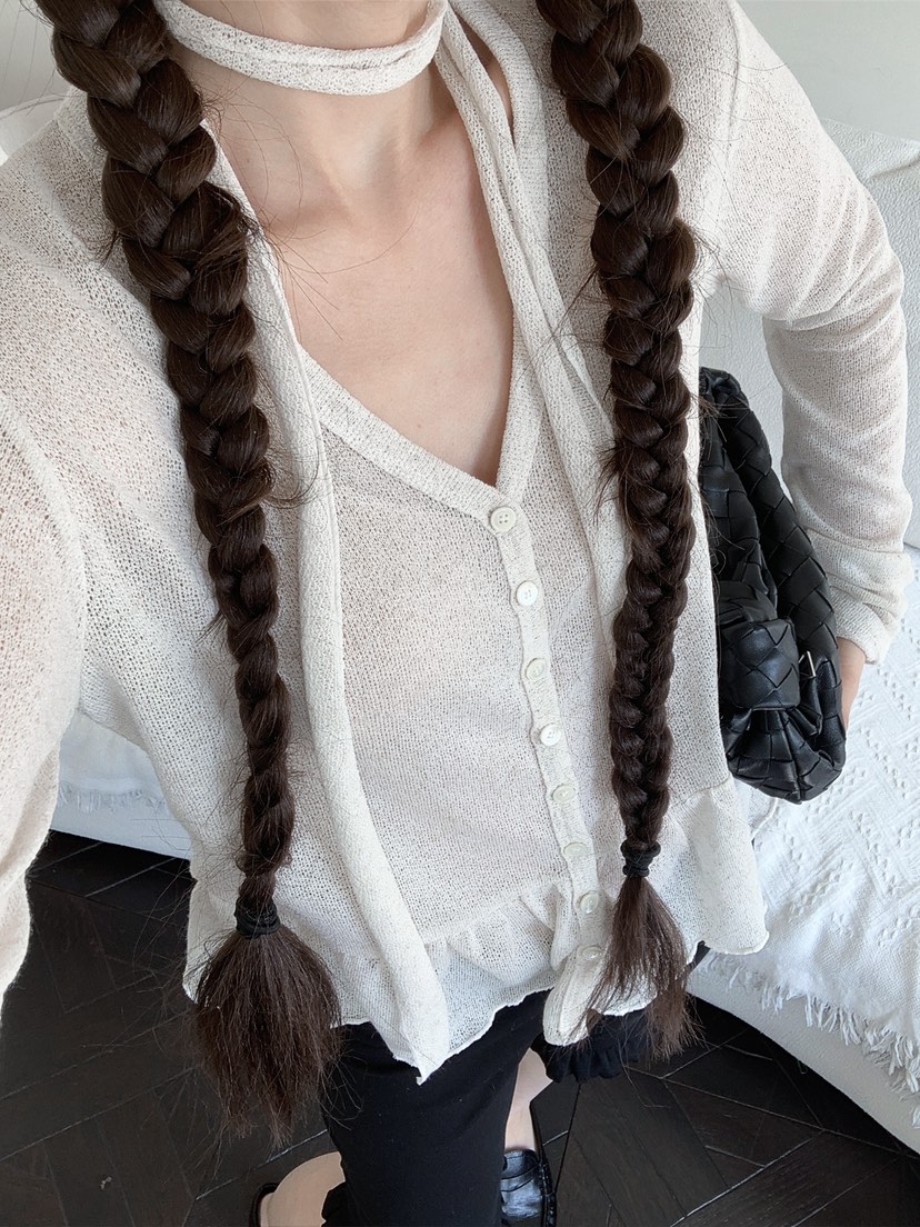 I MFACT韓國代購女士新品推薦26春夏職業針織衫褶皺開衫I MFACT針織衫