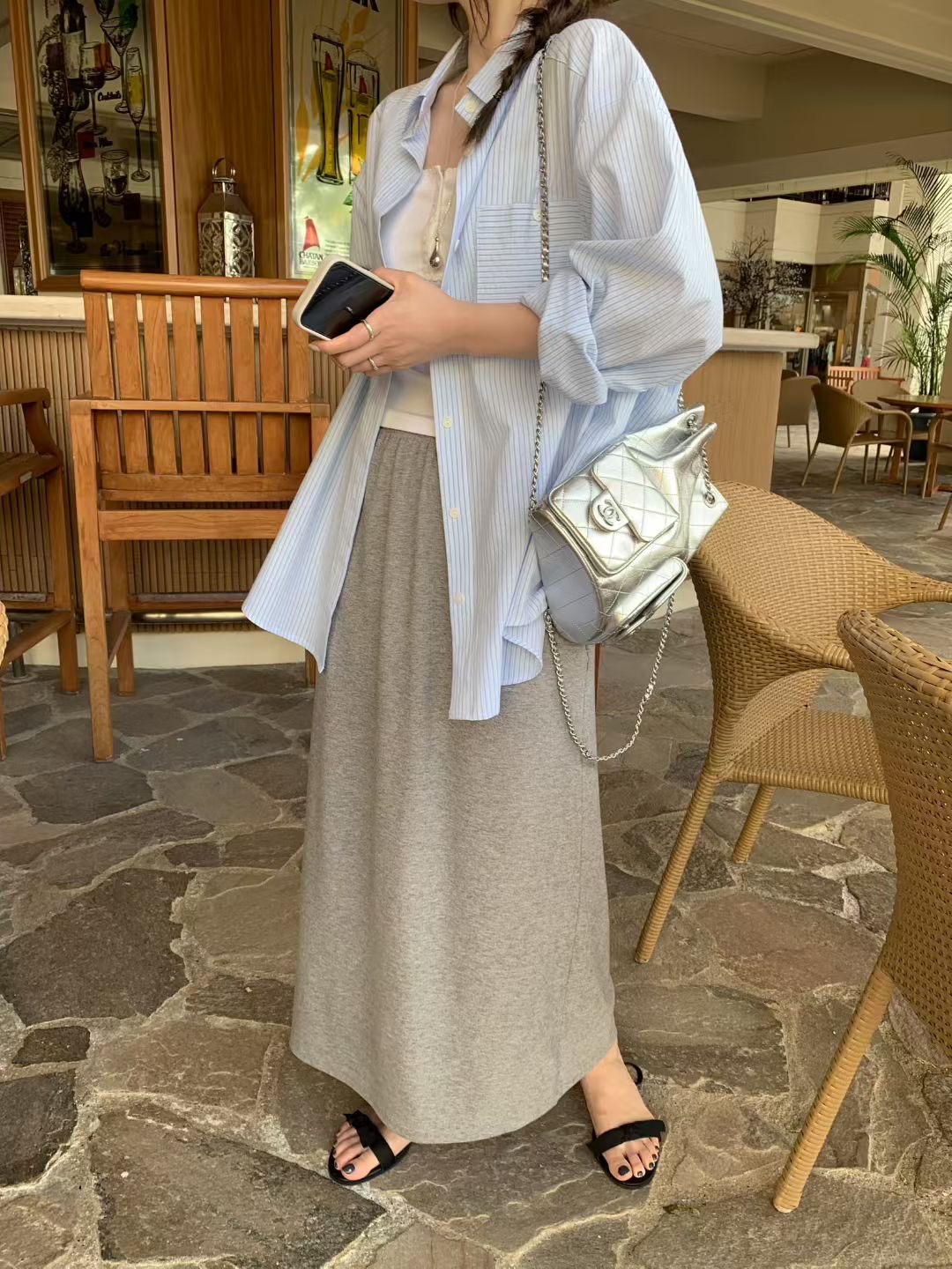 MELLOUNGE-멜라운지-T韓國直郵實拍女士新品時尚襯衫蕾絲衫MELLOUNGE-2件起襯衫/蕾絲衫