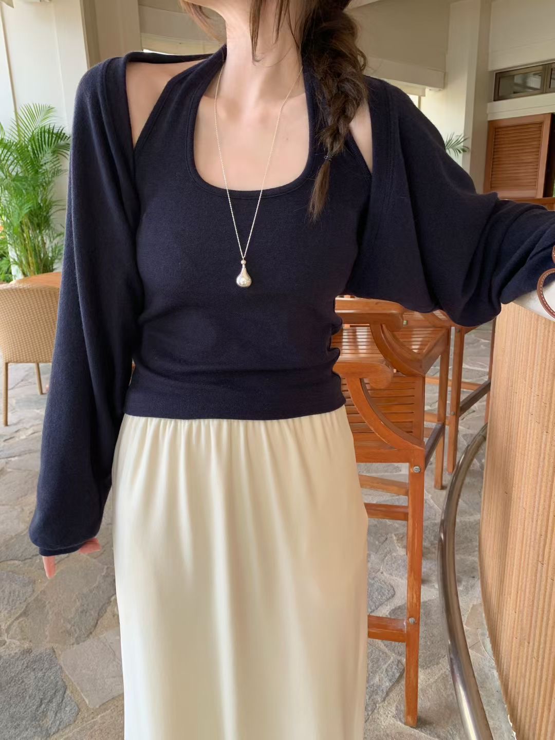 MELLOUNGE-멜라운지-T韓國東大門直郵女裝新品人氣套裝MELLOUNGE-2件起套裝圖色3