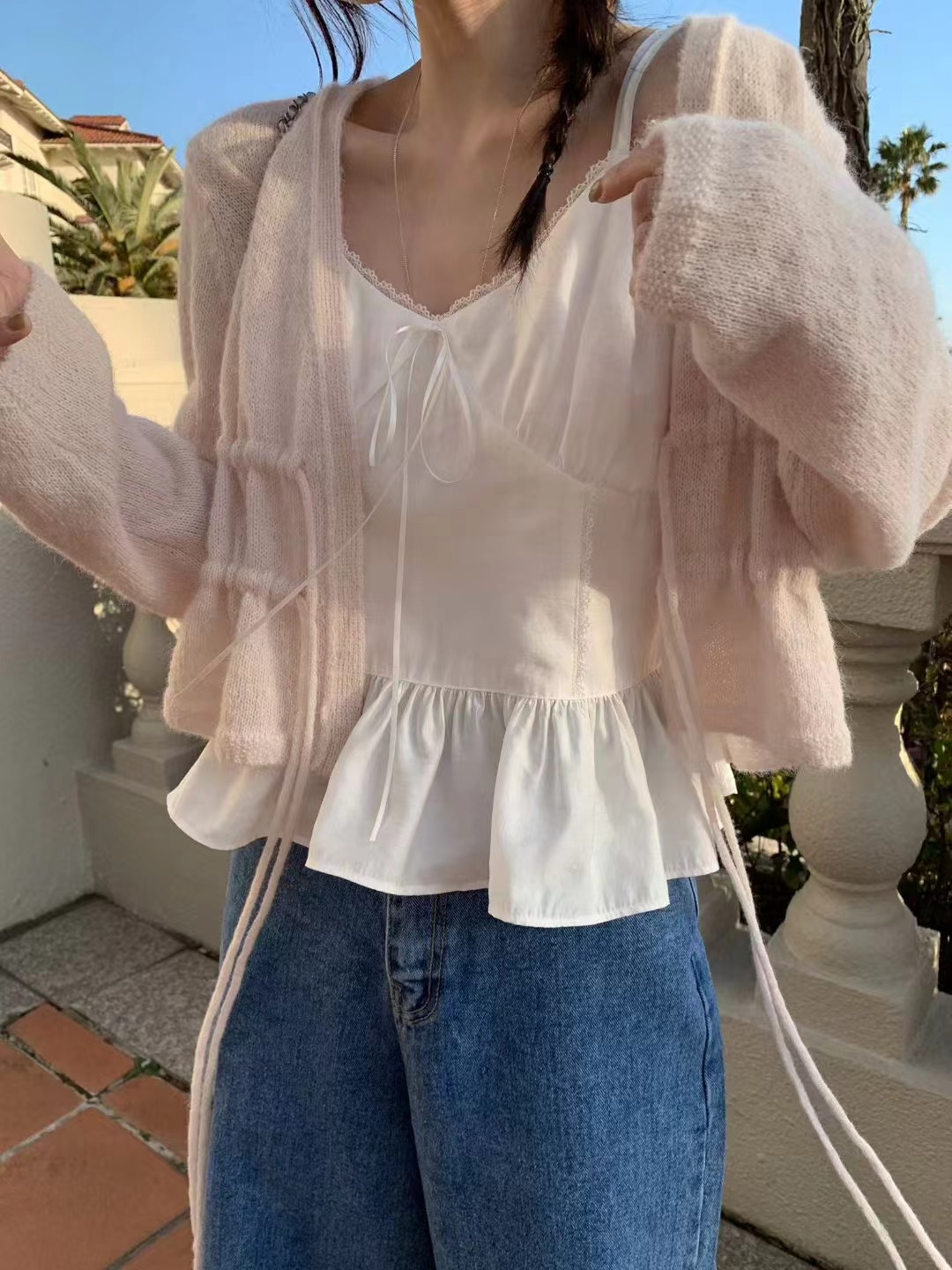 MELLOUNGE-멜라운지-T韓國代購女士新款人氣時尚針織衫MELLOUNGE-2件起針織衫