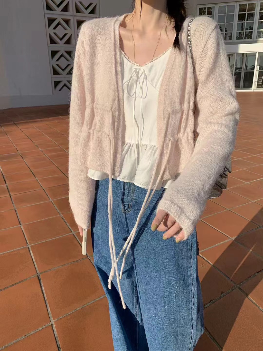 MELLOUNGE-멜라운지-T韓國代購女士新款人氣時尚針織衫MELLOUNGE-2件起針織衫圖色2