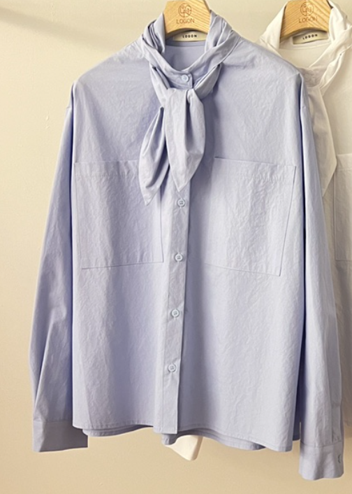 LOGON韓國東大門直郵女裝新品26春夏人氣職業熱賣襯衫蕾絲衫LOGON襯衫/蕾絲衫圖色1