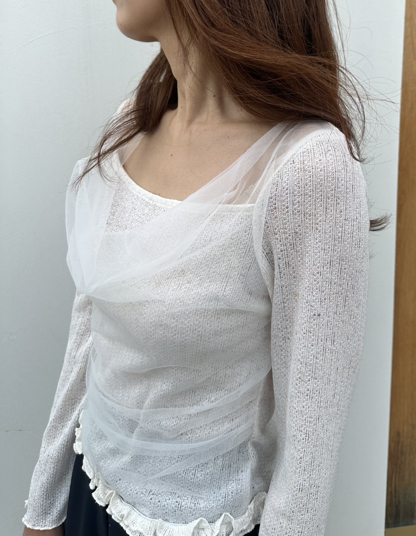 CLASSY-O韓國東大門代購女裝新品熱賣26春夏長袖T恤雪紡CLASSY-O長袖T恤