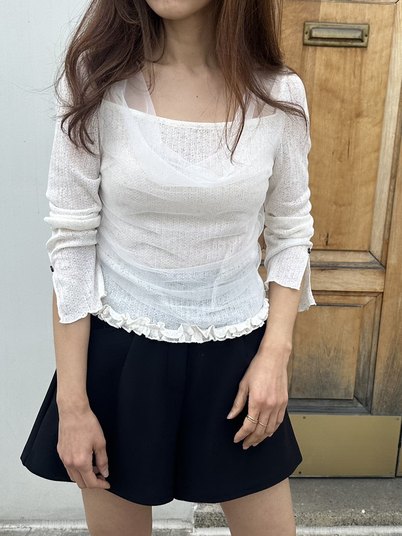 CLASSY-O韓國東大門代購女裝新品熱賣26春夏長袖T恤雪紡CLASSY-O長袖T恤